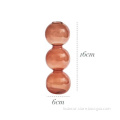 Vintage Brown conjoined crystal Glass bud vase